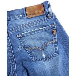 Guess Rebel Jean Mens‎ 29 Straight Leg DISTRESSED EUC